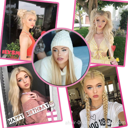 Allrun factory wholesale big discount no tangle 613# blonde virgin hair double weft straight human hair